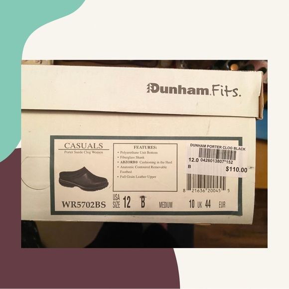 SOLD!! Dunham Slip on Mules New In Box - Picture 5 of 6